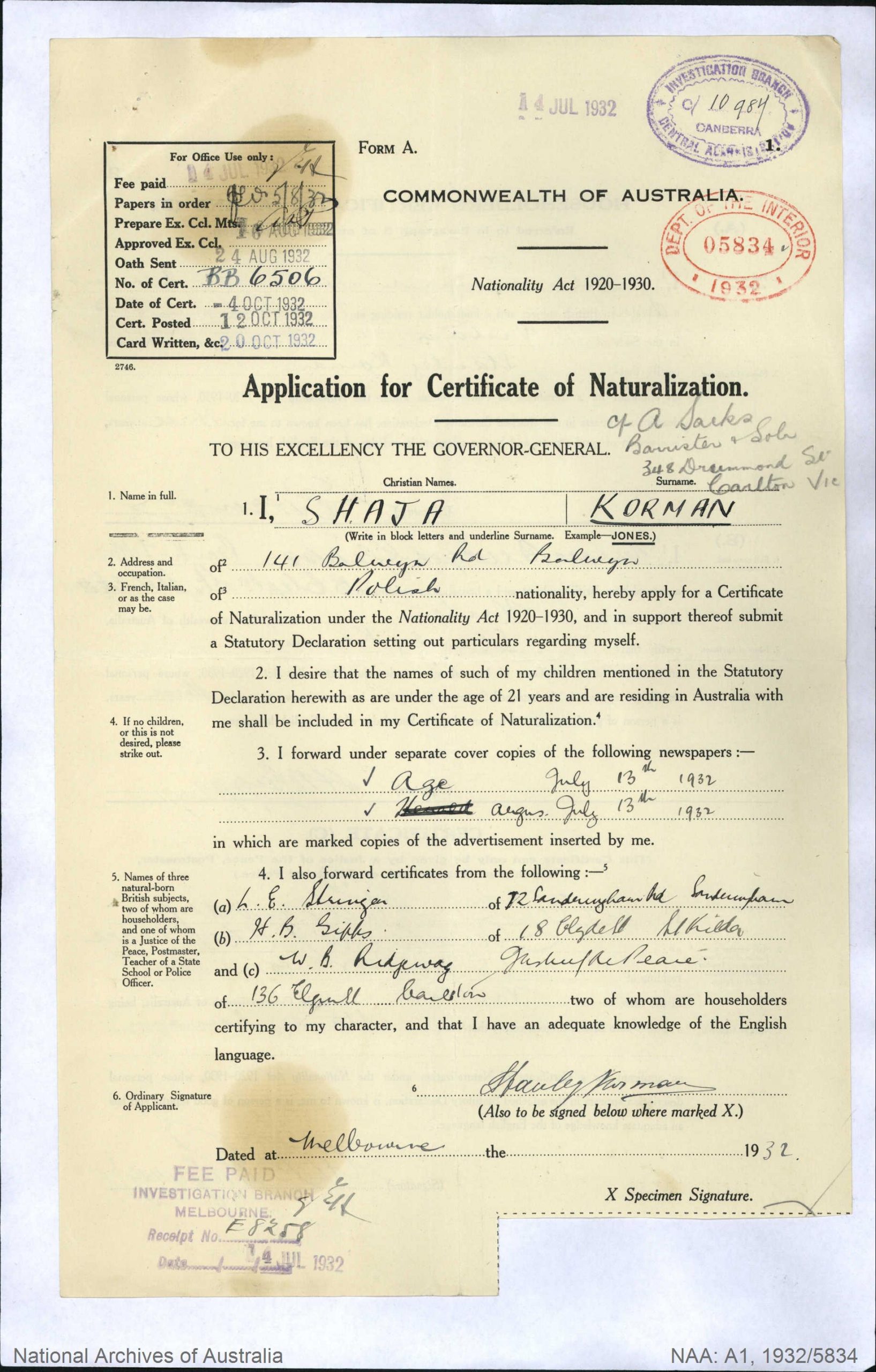 https://stanhillmelbourne.com.au/wp-content/uploads/2021/02/SKorman-Application-for-Naturalization-scaled.jpeg